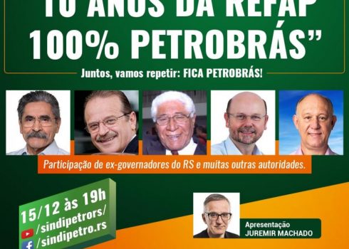 Live 10 anos da Refap 100% Petrobrás